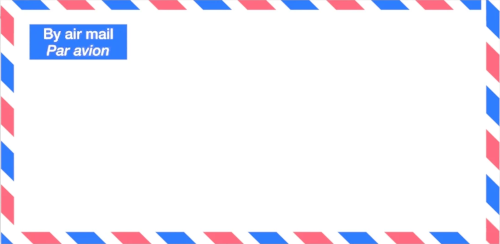 Luftpostkuvert:right