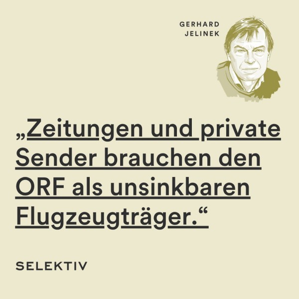 Die Zeitungen und privaten Sender brauchen den ORF wie einen (unsinkbaren) Flugzeugträger. (Bild von Selektiv)
