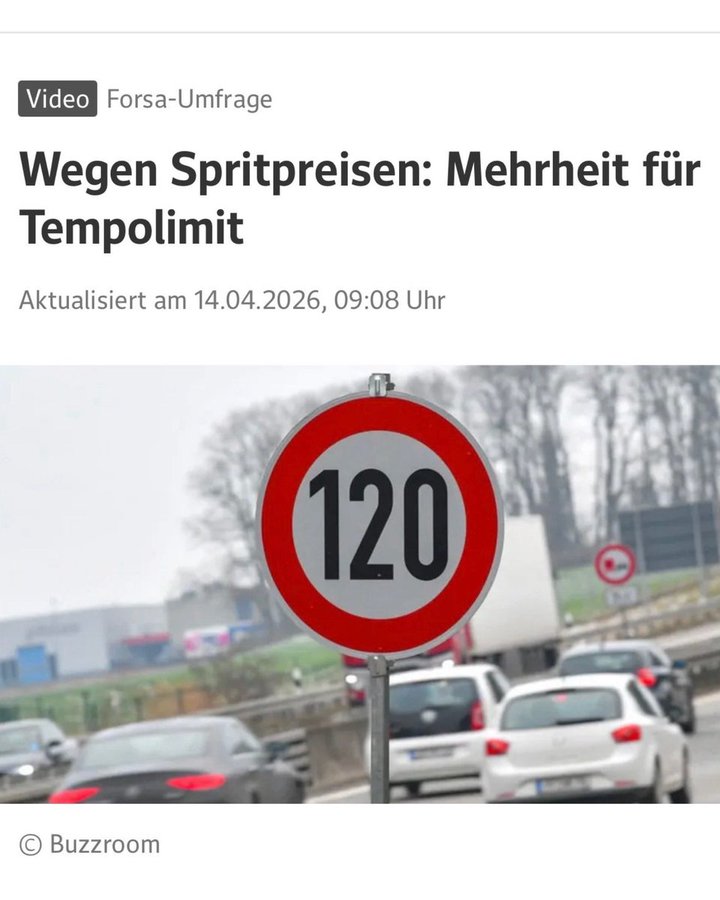 Wegen Spritpreis: Mehrheit fordert Tempolimit